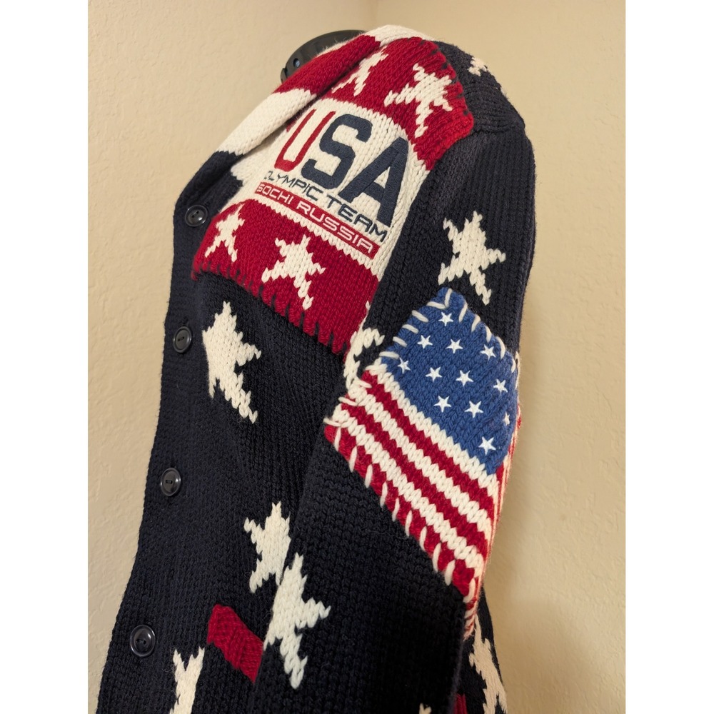 Ralph Lauren Team USA Sochi Olympics 2014 Opening Ceremony Cardigan Small - Picture 3 of 6